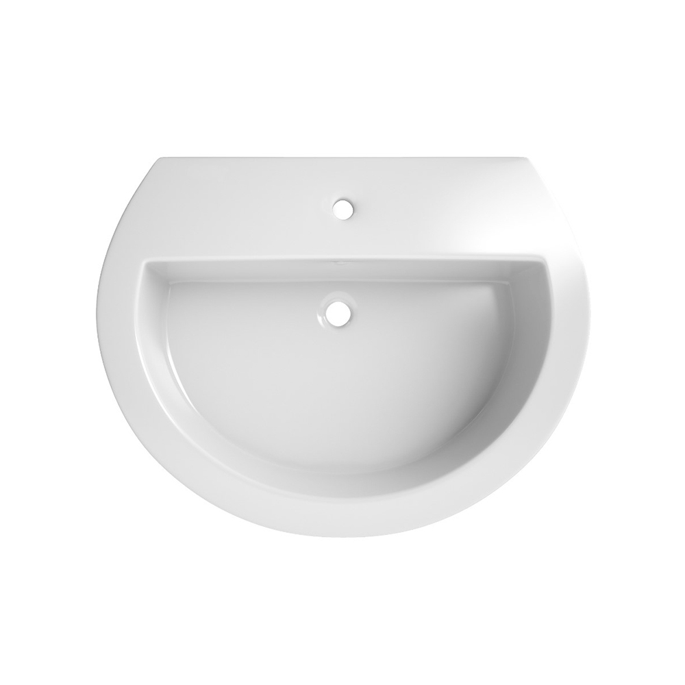 Раковина подвесная PEBBLE, 56,5x44,5, белая, SW-PB18061-CR