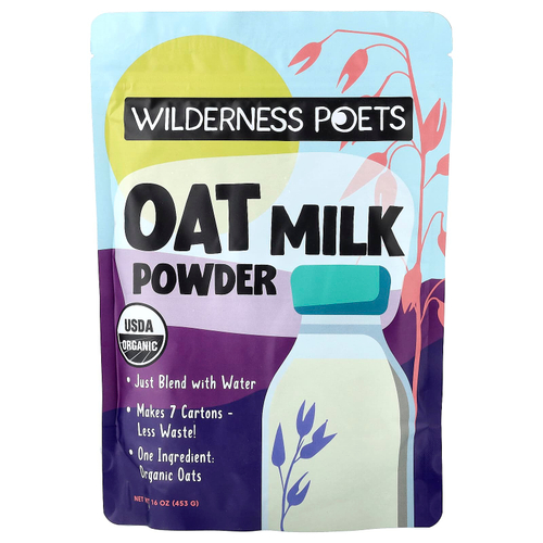 Wilderness Poets, органическое сухое овсяное молоко, 453 г (16 унций)