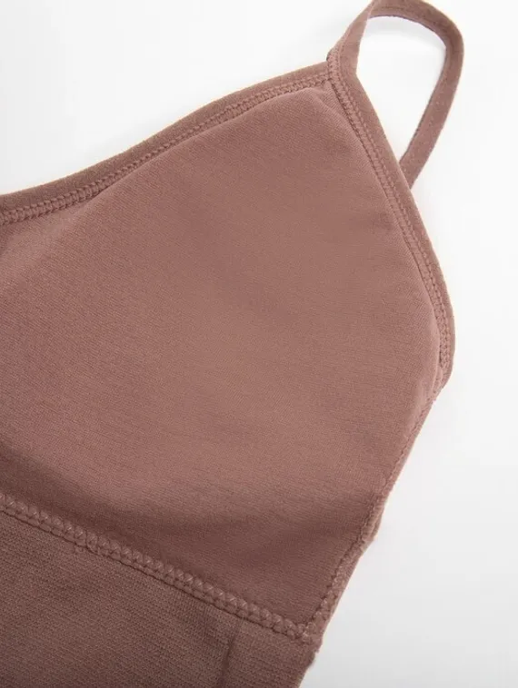 Комплект женский (топ, трусы) цвет бежевый, р-р 42-44