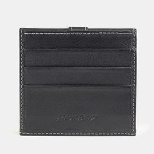 Кошелек-картхолдер Perle из кожи теленка, черного цвета