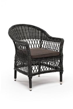 "Сицилия" плетеный стул из искусственного ротанга, цвет графит