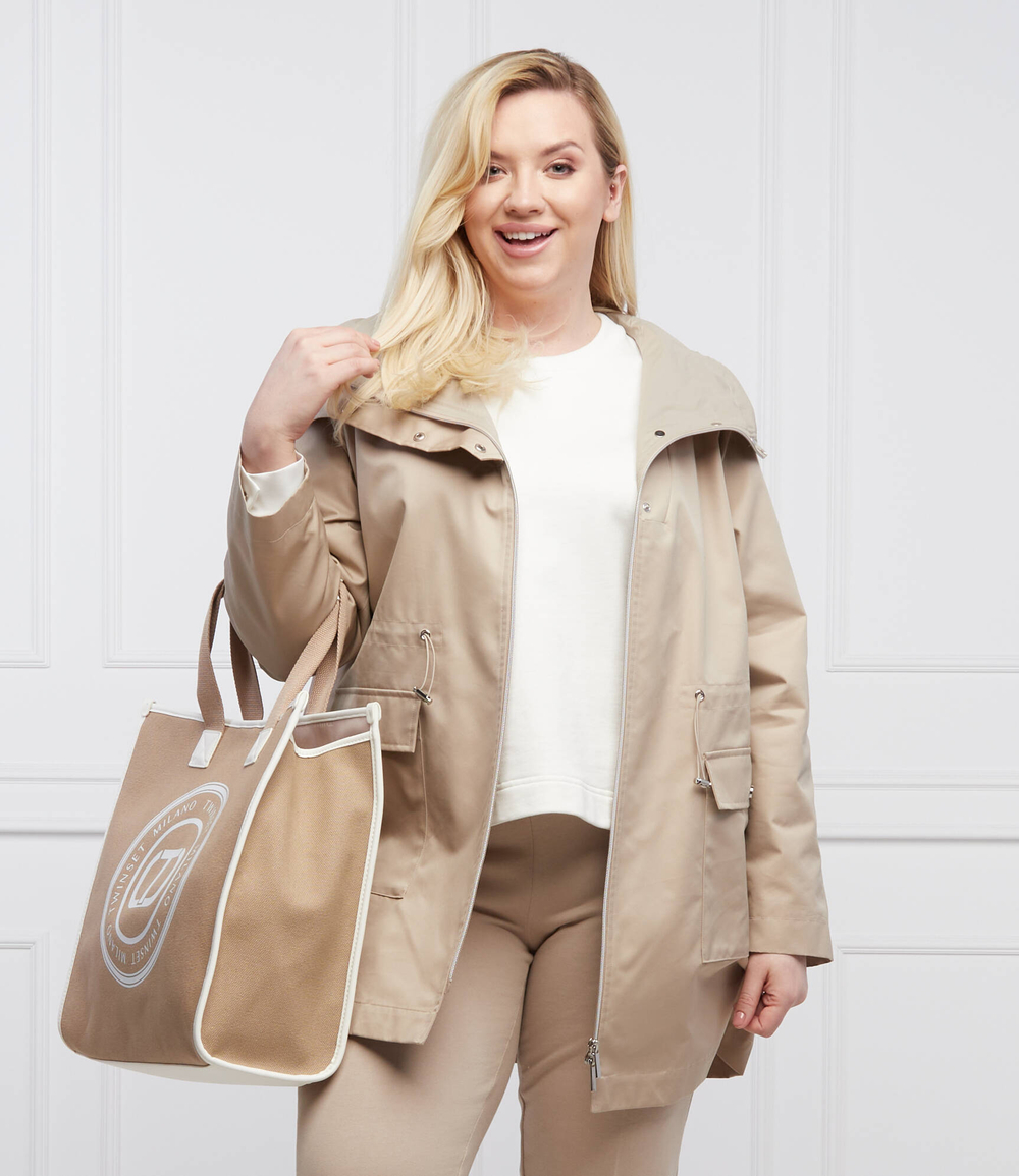 куртка tandem plus size Persona by Marina Rinaldi - бежевый(1021182)