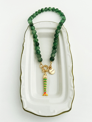 Колье Chloe из бусин камня