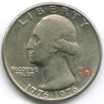 1/4 доллара 1976 (D). США. 200-летие Декларации независимости (барабанщик). Медь с медно-никелевым покрытием XF