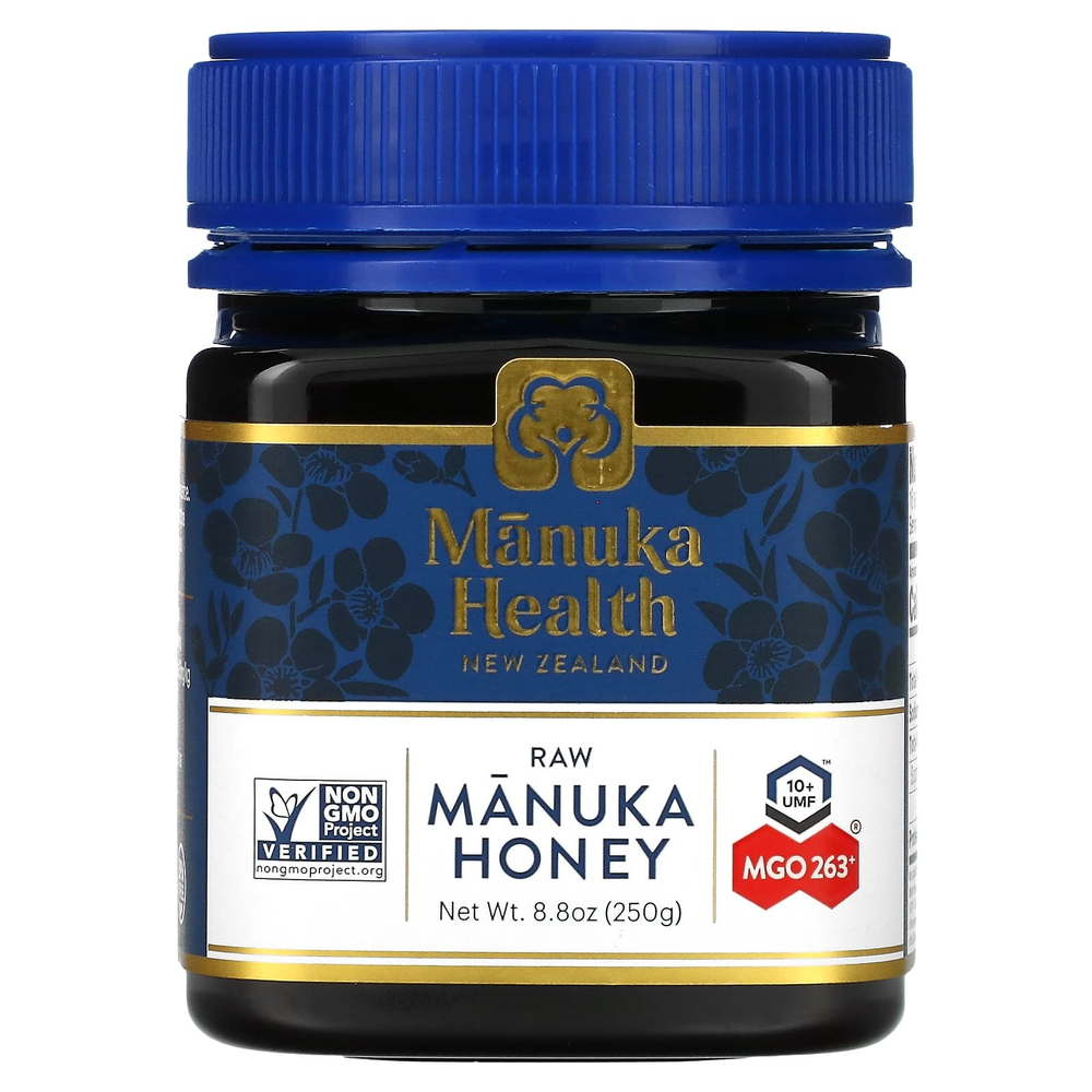Manuka Health, необработанный мед манука, UMF 10+, MGO 263+, 250 г (8,8 унции)
