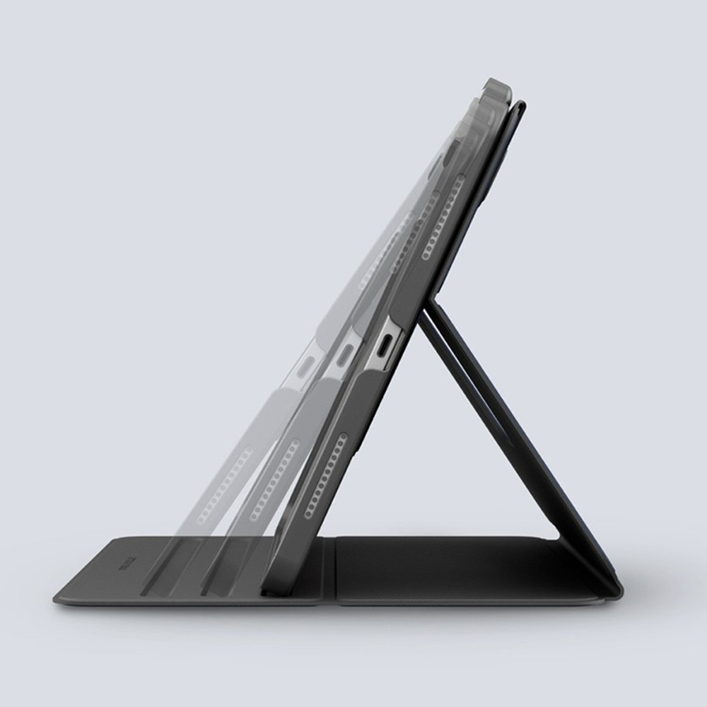 Uniq для iPad Air 11 (2024/25) чехол ROVUS SnapMount Magnetic 360 Rotating Detachable Navy Blue