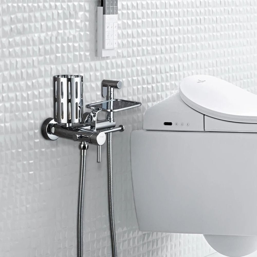 Смеситель для биде, Frap, с картриджем, хром, F7513