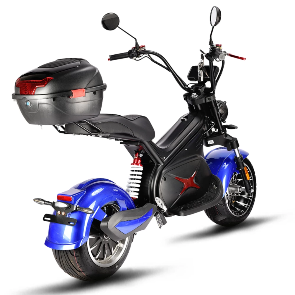 Электроскутер CityCoco WHITE SIBERIA BLACK SEA (BLUE) 5000W