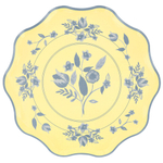 Тарелки пастельные большие "Винтаж с растительным орнаментом" 8 шт.