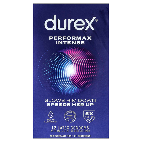 Durex, Performax Intense, Regular Fit, 12 шт.
