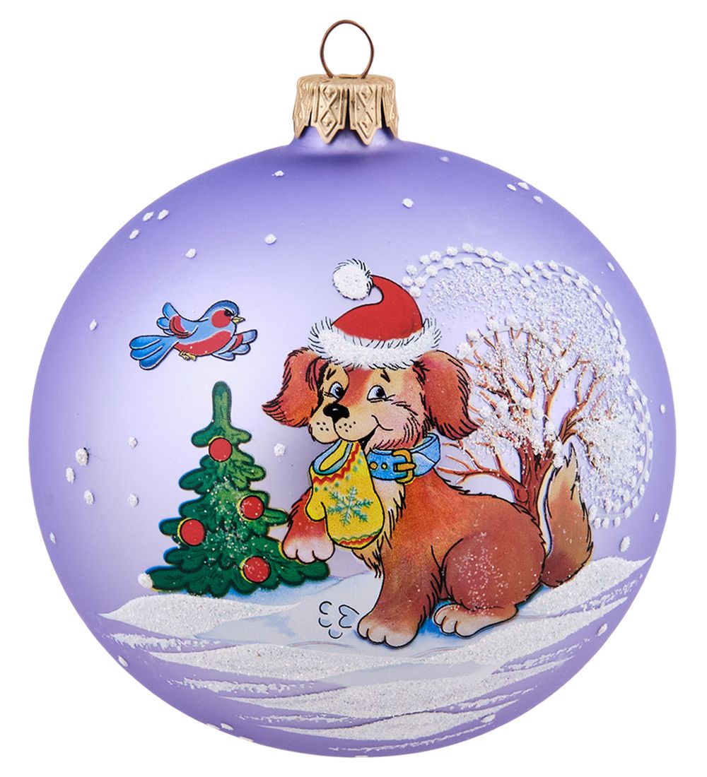 Элита НФШ-1487/8 Ел.украшение Шар «Собачка» 100 мм