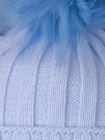 Шапка для девочки зимняя вязаная и снуд