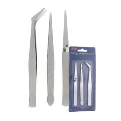 Набор пинцетов, 3 шт 4103