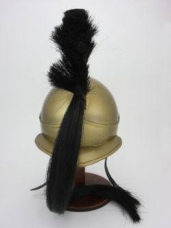 Nautical Шлем Спартанский Царь Леонид с черным плюмажем