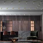 370734 OVER NT21 424 золото Светильник накладной IP20 GU10 9W 235V ELINA