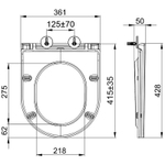 Комплект унитаза с инсталляцией Lemark Glazer 100804426 с сиденьем Микролифт и Белой глянцевой клавишей смыва