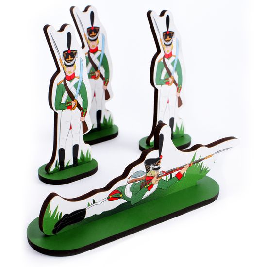 Набор солдат - 12 героев, для игры и коллекционирования (24 предмета) "Кутузов"