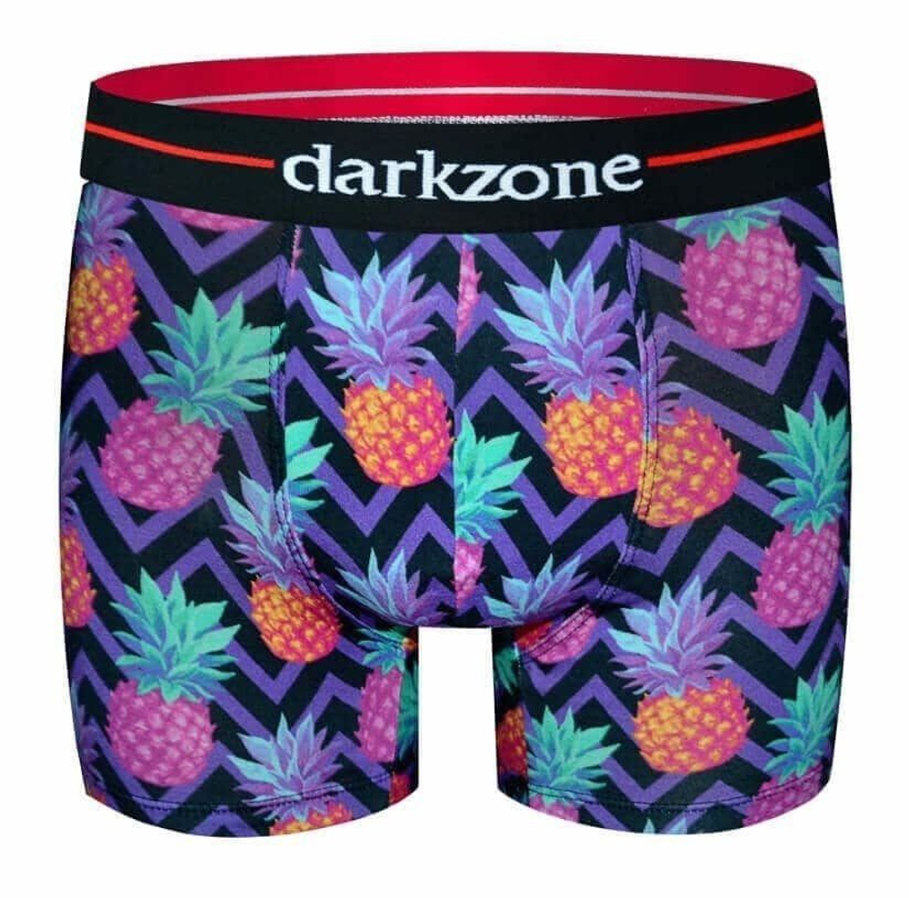 Мужские трусы-боксеры с принтом в виде цветных ананасов (Размер: XL) (Цвет: разноцветный)