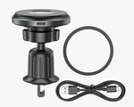 АЗУ держатель Borofone BH202 15W metal gray
