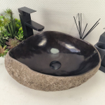 Раковина из речного камня RS-64993 45*36*15 0861