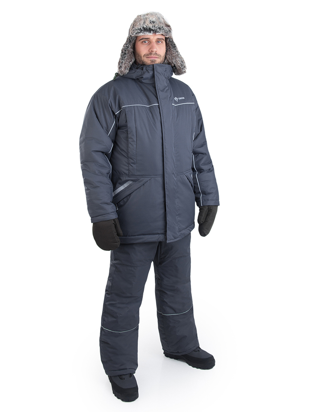 Костюм ORION Active Марс, зимний, плащевая, т.серый