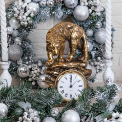 Часы Тигр Бронза