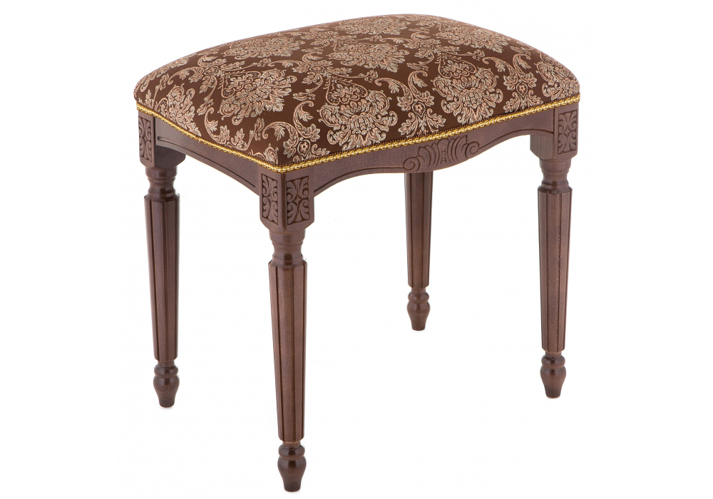 Банкетка Woodville Беттино орех, шоколад, ножки орех