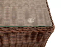 "Капучино" журнальный столик из искусственного ротанга, цвет коричневый