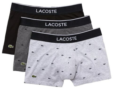 Боксерки теннисные Lacoste Cotton Stretch Trunk 3P