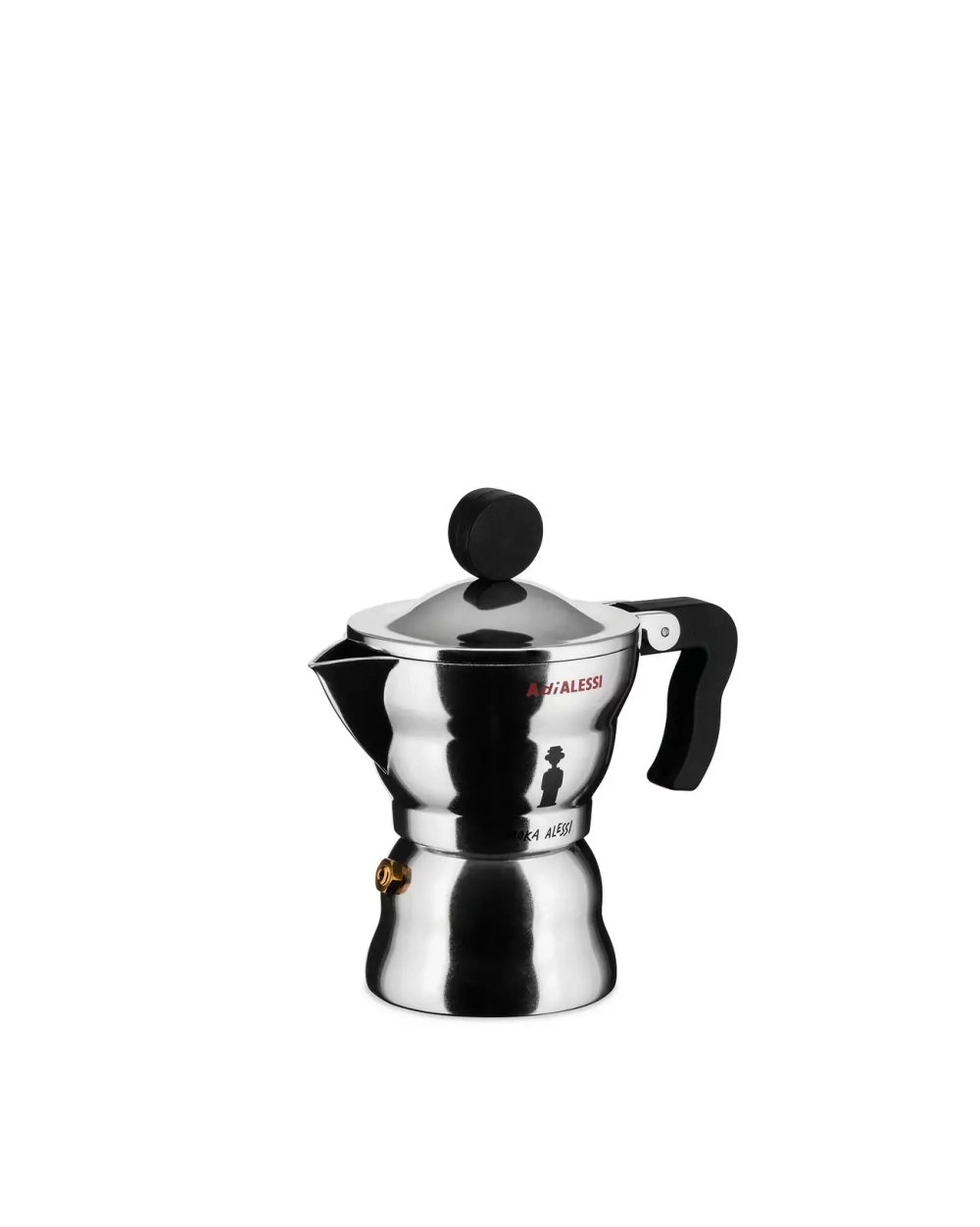 Alessi - Алюминиевая Турка кофеварка  высокого давления Moka Alessi на 6 чашек. / артикул   AAM33/6  / GTIN 8003299968084
