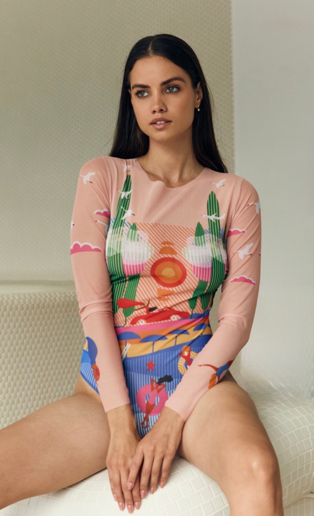 Купальник с рукавами "Портофино"