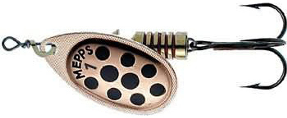 Блесна вращающаяся Mepps AGLIA PTS, 3, Copper /Black dots