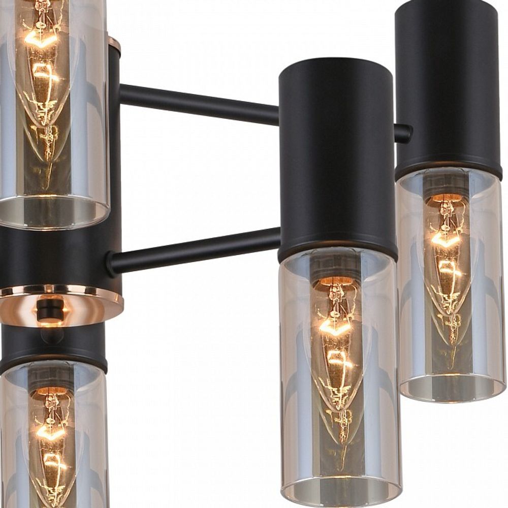 Люстра на штанге ILLUMICO  IL1295-6PPA-79 BK GD