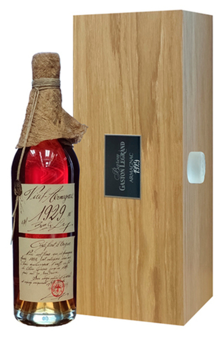 Арманьяк Baron G. Legrand 1929 Bas Armagnac п/уп (дерево), 0.7 л