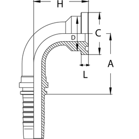 Фитинг DN 20 SFS 3/4 41.3 (90)