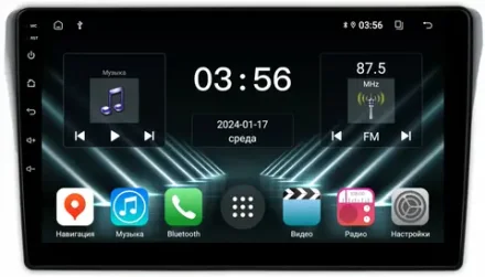 Магнитола для Subaru Levorg 1 VM 2014-2017 (вместо 2din, рамка-накладка) - FarCar 9645F1 на Android 13 и IPS экран