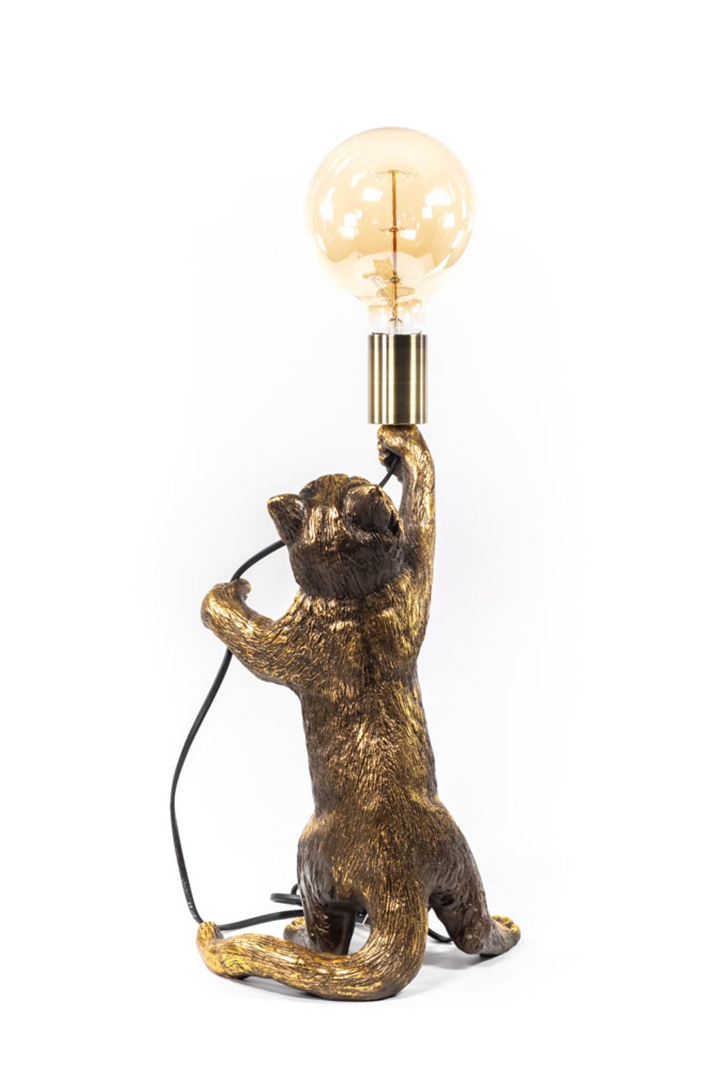 Настольная лампа Кот Эдисон Бронза