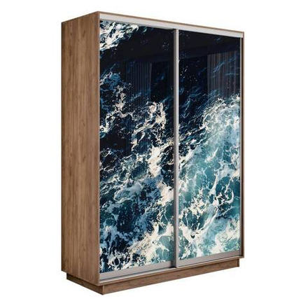 Экспресс Фото Дуо Шкаф-купе двухдверный (Морские волны)