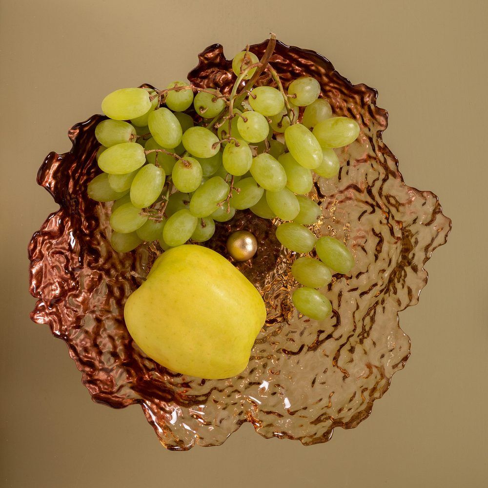 Фруктовница-конфетница Орхидея Лелия Бронза