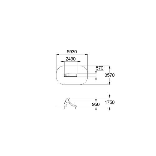 Горка Мини H площадки = 0,9 м