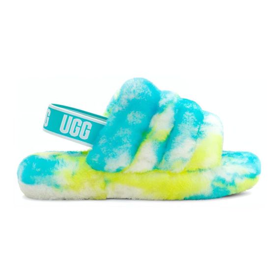 Ugg Fluff Yeah Slide 'Marble Oasis Blue'
