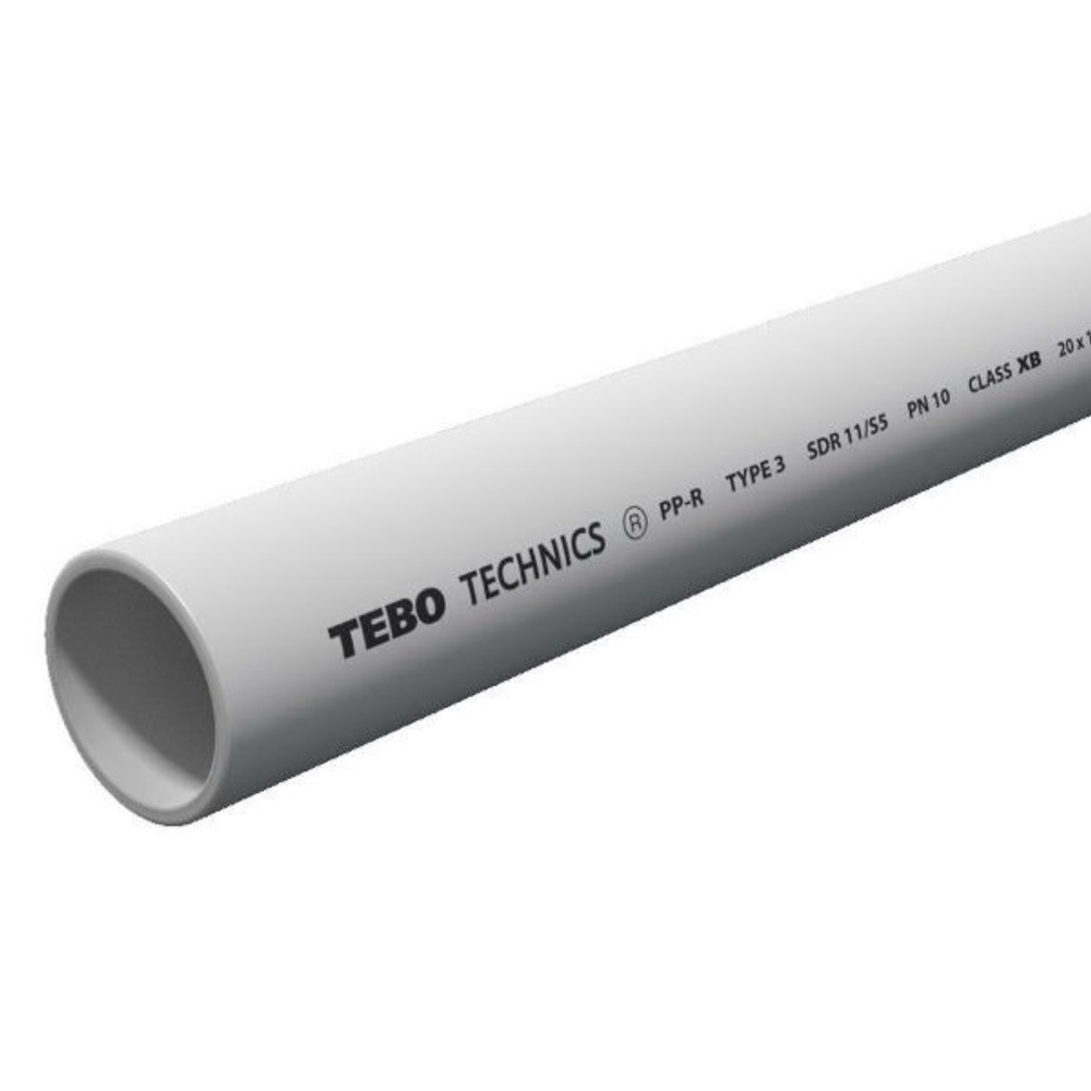 Труба полипропиленовая TEBO 40х6,7 мм 2 м SDR 6