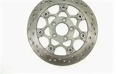 BRAKE ROTOR, FRONT LH/RH, '18+ Softail, '16+ XL '15+ FLHTCUTG FLRT, 300MM Gray carrier (Check fitmen