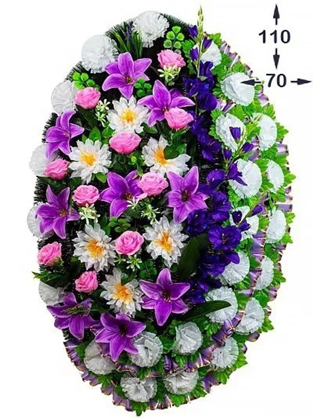 Ритуальный венок Вальс 110*70