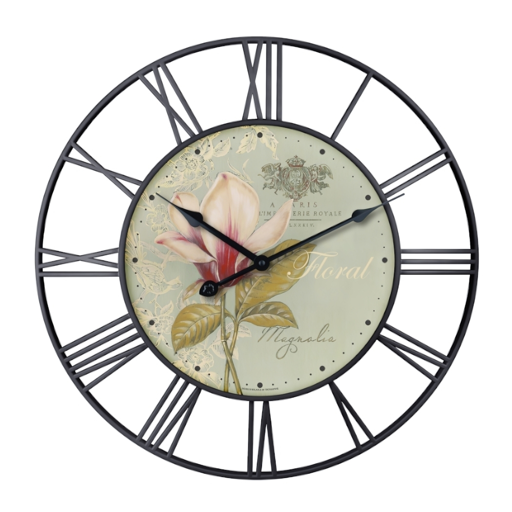 Часы настенные D 450 мм, без стекла, цвет-черный