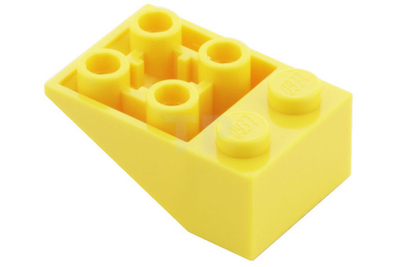 Lego 50шт Кровельный Кирпич 2x3/25° нижняя часть (желтый) 374724