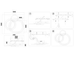Ambrella Потолочный светодиодный светильник с пультом Disk FA8515