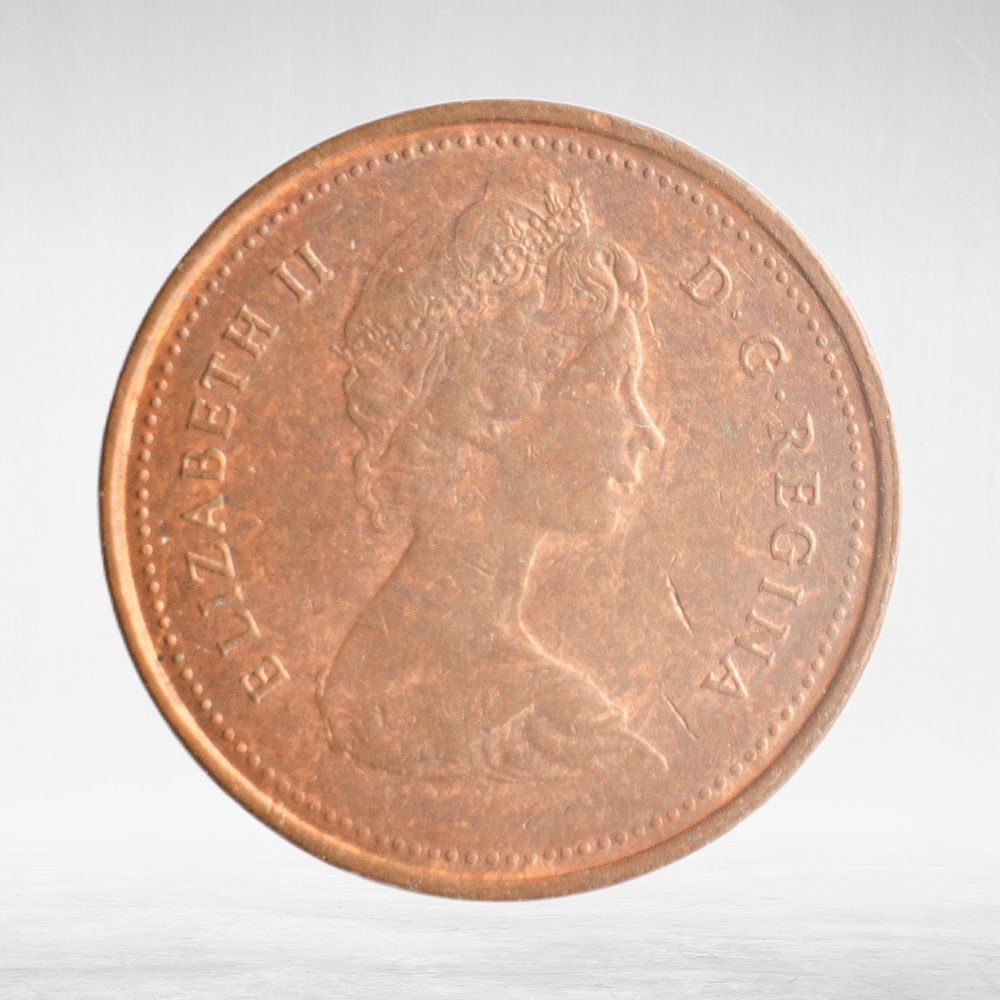 Canada, 1 Cent, 1980 – Elizabeth II (Modified Second Portrait; Reduced Weight), XF