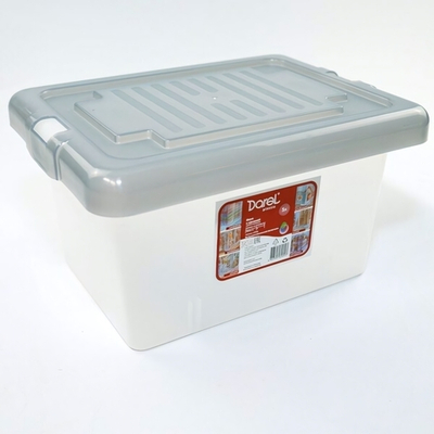 Ящик с крышкой DARELBOX 18л 410*300*210 серый