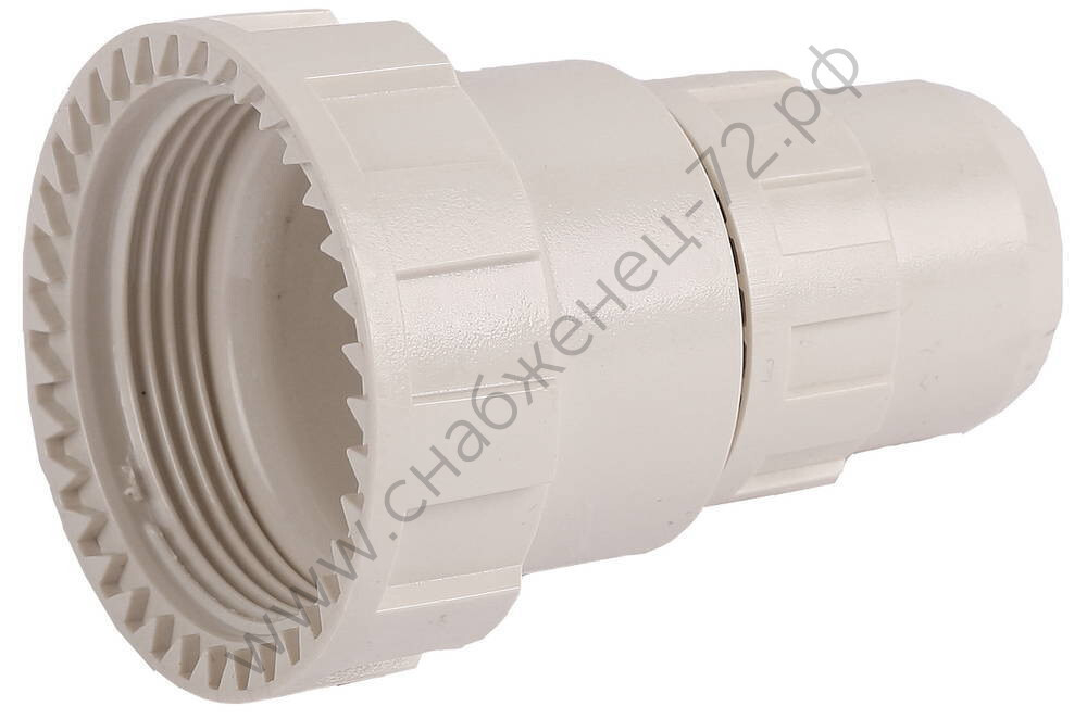 ЗУБР ШиреФит, накидная гайка - штуцер с гайкой 20 мм-16 мм, Редукционный переходник (51476-20-16)